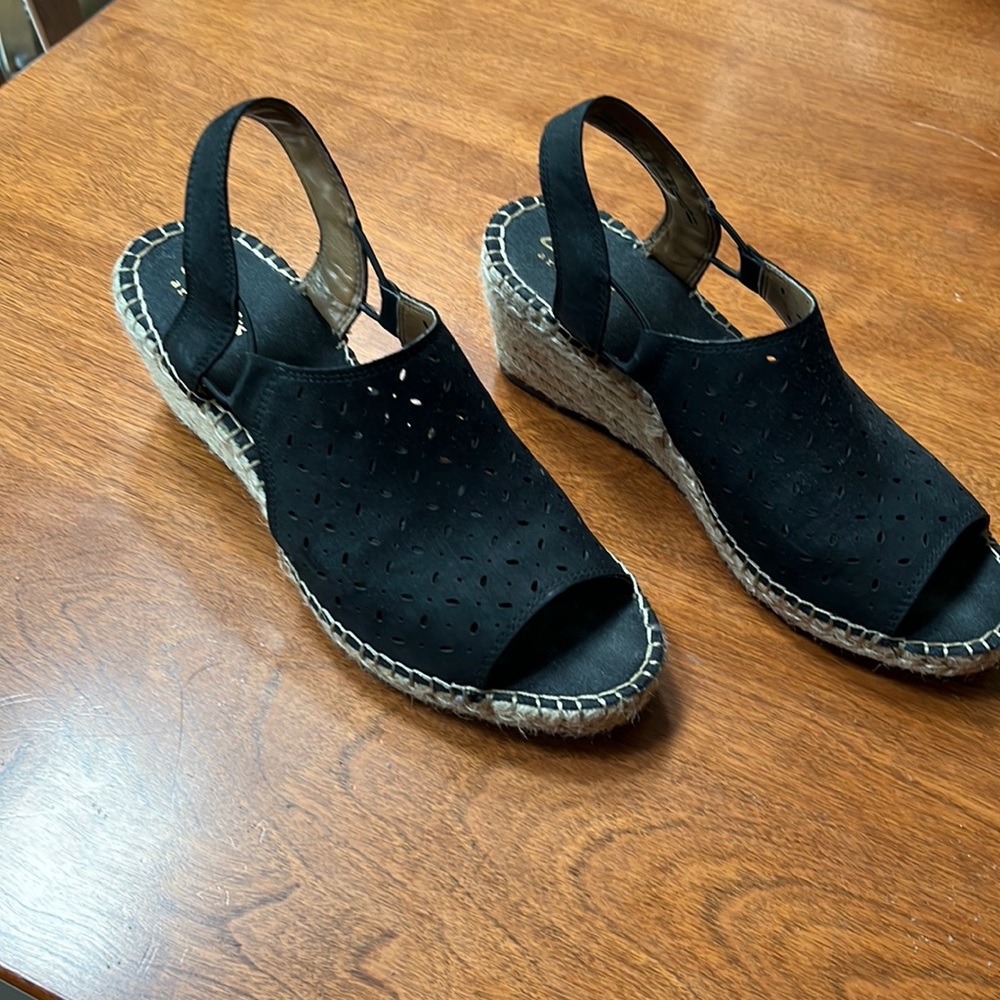 Clark’s Leather Espadrilles, Worn Once!